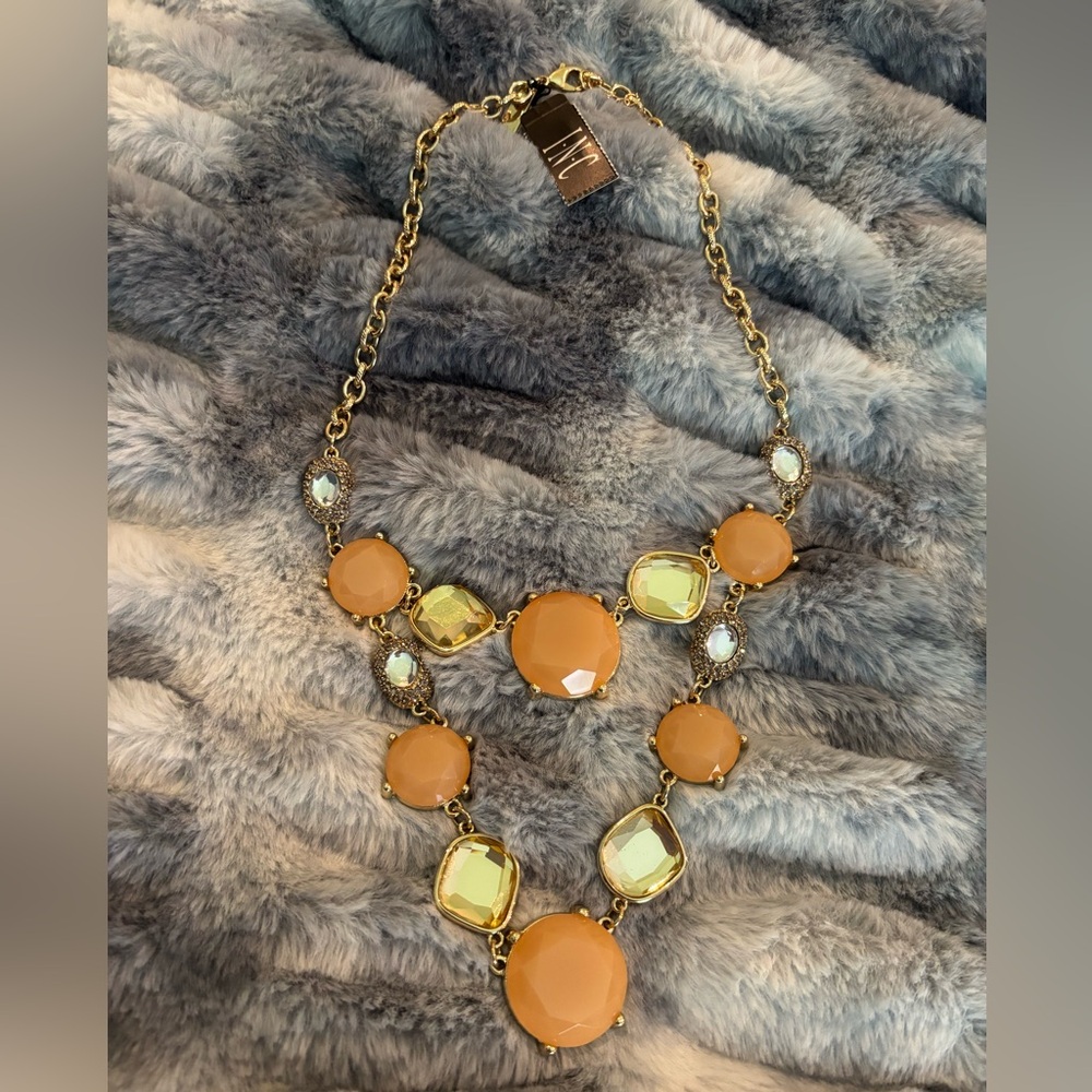 INC International Concepts Camel and Gold Necklace